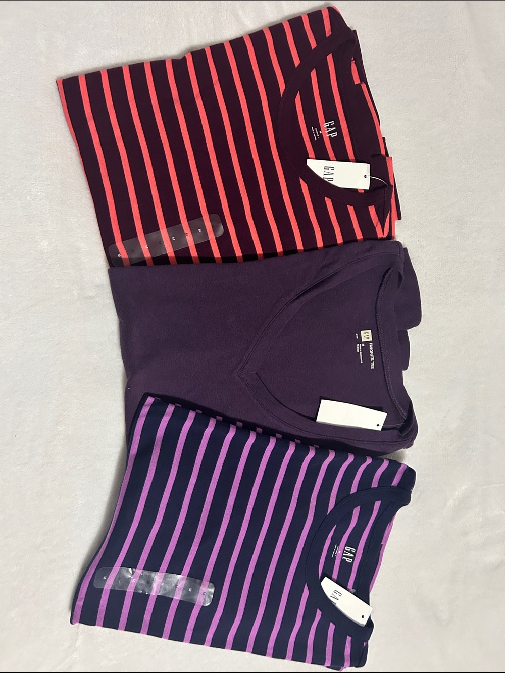 GAP Women's Long Sleeve Tees - Navy, Pink & Purple